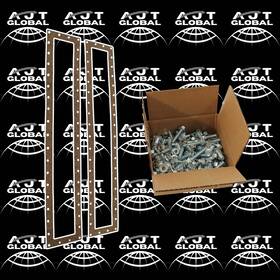 Mfgbk-pet-g42 Ajt Global Peterbilt Radiator Gaskets 357 377 378 379 Pair - 42 Bolt Hole Usa Hand-made