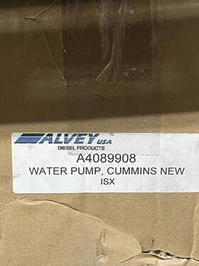 A4089908 Alvey Diesel Products Aftermarket Cummins Isx Water Pump