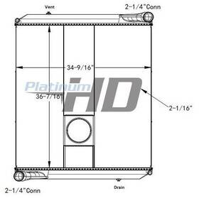 Hdc010987pa Autocar Acxxpeditor Radiator Assembly 3504632