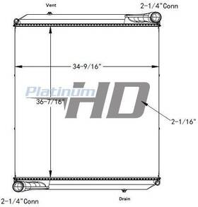 Hdc011072pa Autocar Acxxpeditor Radiator Assembly 3469910