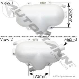 575.1084 Automann Engine Coolant Reservoir Fits For Volvo