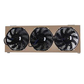 Eas6pc3hdkn Brisunshine Full Aluninum Radiator Shroud 3x 9ftft Cooling Fans For Jep Cherokee 4.0l
