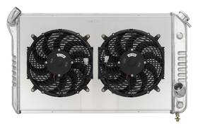 Chv716ak Cold Case Radiators 73-76 Chevy Corvette Dual Fan Aluminum Radiator Kit