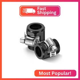 Ev00884san6bk Evil Energy 6an Hose Finisher Clamp Aluminium Black For Stainless Braided Hoses