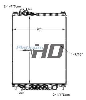 Hdc011246pa Ford F750sd Super Duty Radiator Assembly 3401880