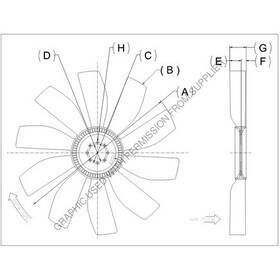 42600 Freightliner Kys 4735 39 Engine Cooling Fan Assembly For