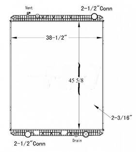601137-x Freightliner For Cascadia Radiator N/a 2964697