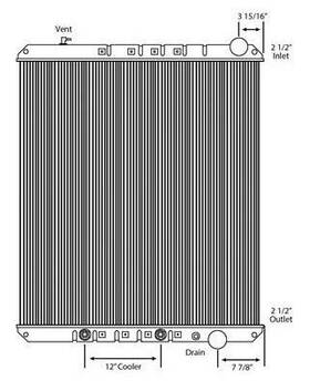 Hdc010801 Freightliner Cascadia Radiator 3894260