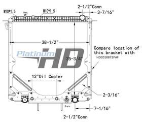 Hdc010872pafc Freightliner Cascadia Radiator Assembly 3885100