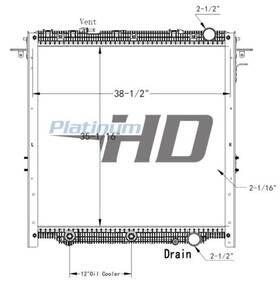Hdc011226paf Freightliner For Cascadia Radiator 3896078