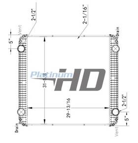 Hdc011250pa Freightliner S2rv Radiator Assembly 3892352