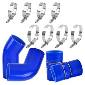 Mk0262 Gesexi 6.6l Silicone Intercooler Boot Hose Kit Gmc Duramax Lly 2004-2005 Blue