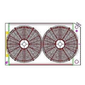 Cu-70008-ls Griffin Radiator Combo Unit Gm A And G Body Ls Swap