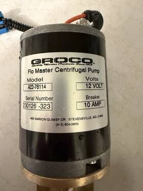 A22-76114 Groco Cp-25 1 Inch 12v Terminated Booster Pump - Freightliner