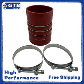 108046 Gtb Universal Hot Side Charge Air Cooler Hose 4 Inch X 6 Red Silicone Cac
