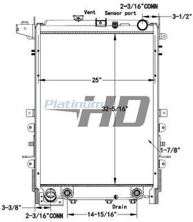 Hdc011285paf Hino 338 Radiator Assembly 3674331