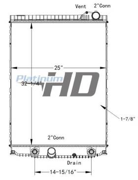 Hdc011304pa Hino For L Radiator 3896120