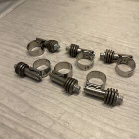 4701052 Ideal Lot Of 6 Flex Gear Constant Tension Hose Clamps 9/16 To 1-1/16