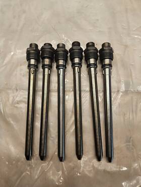 136808 International Set Of 6 2013 Maxxforce 13 Diesel Engine Fuel Injector Connector Tubes Oe
