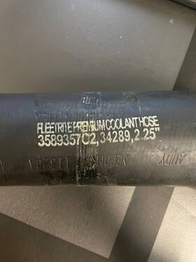 3589357c2 International N.o.s International/fleetrite Coolant Hose -