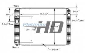Hdc010887pa International 2011-2013 Durastar Plastic / Aluminum Radiator With Oil Cooler
