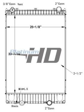 Hdc011315pa International For Mv Radiator 3896110