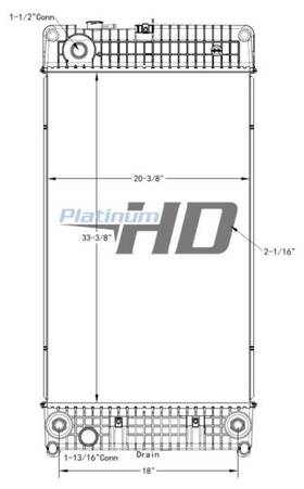Hdc011318pa Isuzu For Ftr Radiator 3896114