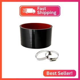 Sc-102 Kdp 4.0 Inch Id Straight Silicone Hose Coupler With 2 Ss304 Worm Clamps High Temp 4-ply