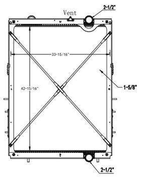 Hdc011286paf Kenworth T680 Radiator Assembly 3742744