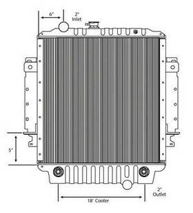 Hdc010160 Keystone 1996-2002 Freightliner Mt-35 Step Van Copper / Brass Radiator