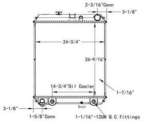 Hdc011222pa Keystone Hino 165 Radiator Assembly 3397040