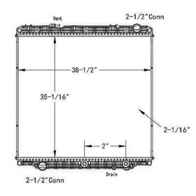 Hdc011225pa Keystone 2017-2018 Freightliner Cascadia Plastic Aluminum Radiator With Oil Cooler