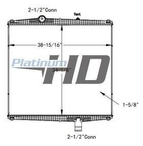 Hdc011249pa Keystone Peterbilt 579 Radiator Assembly 3336000