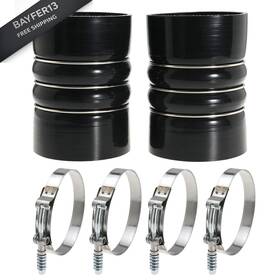 Hose-4060-bk Kicofyee Silicone Charge Air Cooler Hump Hose Boot Set 4 Inch X 6 Black