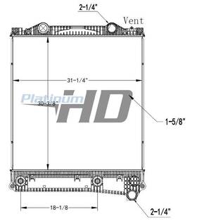 Lkq Keystone Automotive Aftermarket Hdc011296pa For Peterbilt 535 Radiator Us
