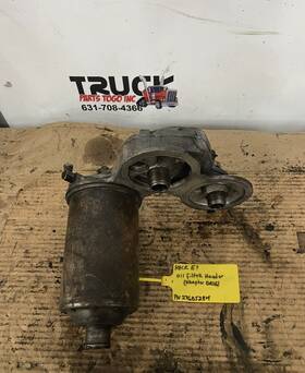 27gb528m Mack E7 Oil Filter Header Adapter Base - Used P/n