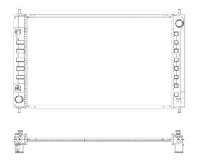 R00001 Map Aluminum Radiator Direct Fit