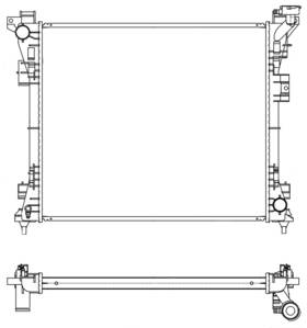 R00004 Map Aluminum Radiator Direct Fit