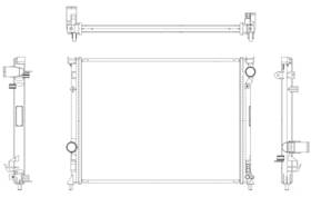 R00005 Map Aluminum Radiator Direct Fit