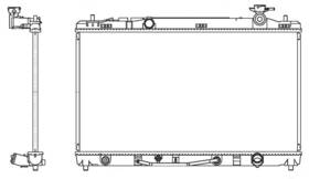R00007 Map Aluminum Radiator Direct Fit