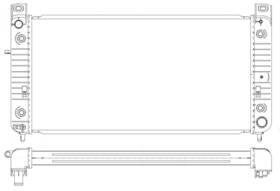R00010 Map Aluminum Radiator Direct Fit