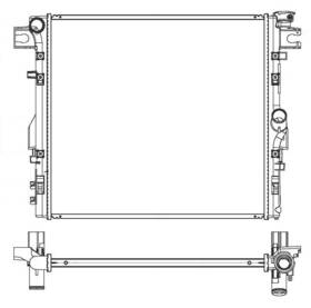 R00011 Map Aluminum Radiator Direct Fit
