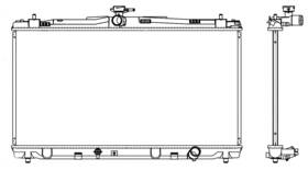 R00012 Map Aluminum Radiator Direct Fit
