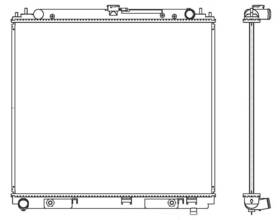 R00013 Map Aluminum Radiator Direct Fit