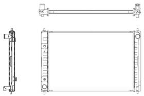R00014 Map Aluminum Radiator Direct Fit