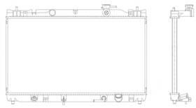 R00015 Map Aluminum Radiator Direct Fit
