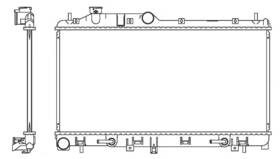 R00017 Map Aluminum Radiator Direct Fit