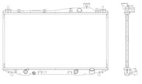 R00020 Map Aluminum Radiator Direct Fit R00020 Map Aluminum Radiator Direct Fit