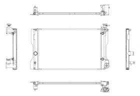 R00021 Map Aluminum Radiator Direct Fit