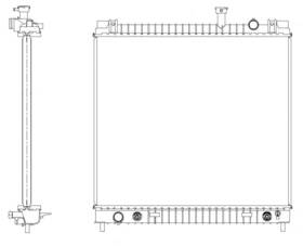 R00022 Map Aluminum Radiator Direct Fit